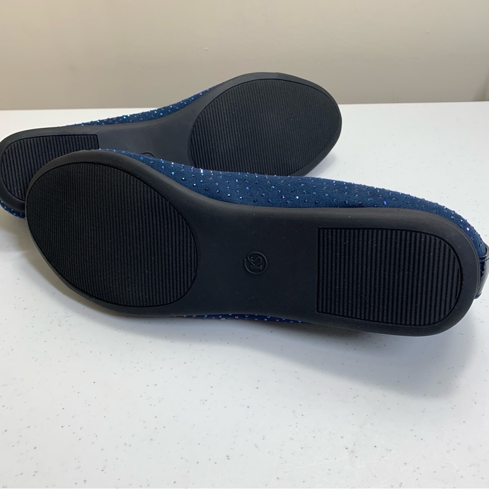 Karen Scott Womens Ambree Navy Toe Cap Slip On Shoes -size8.5 - Picture 7 of 13